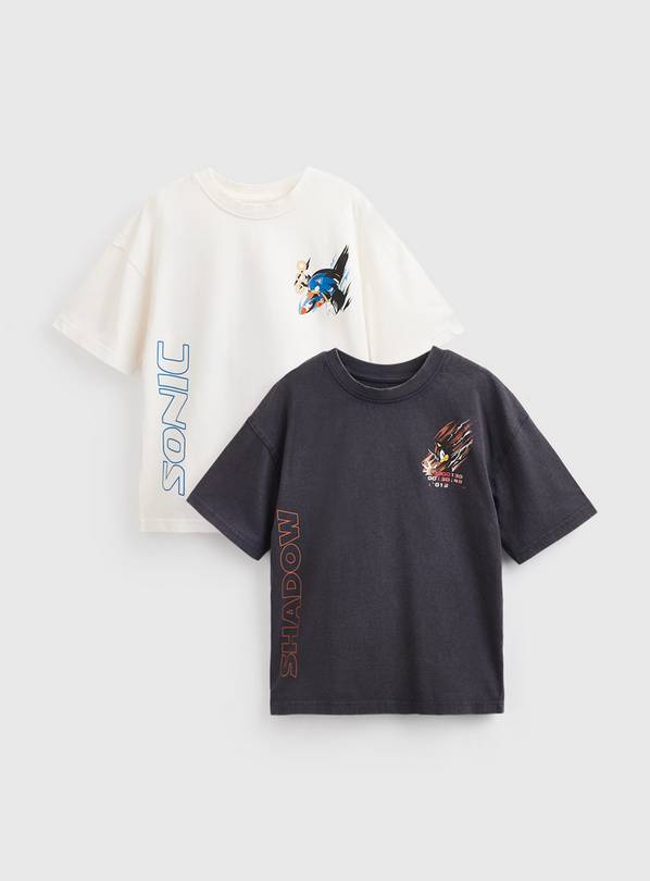 Sonic Graphic T-Shirts 2 Pack 7 years